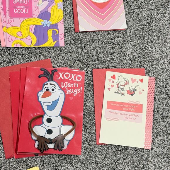 18 HALLMARK Mixed Disney, Pokemon, Star Wars, Super Mario Valentine's Day Cards - Picture 3 of 16